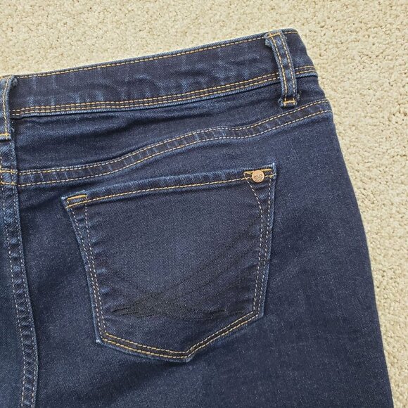 Simply Vera Vera Wang Skinny Ankle Jeans Size 6 Mid Rise Dark Wash Stretch - Picture 8 of 11